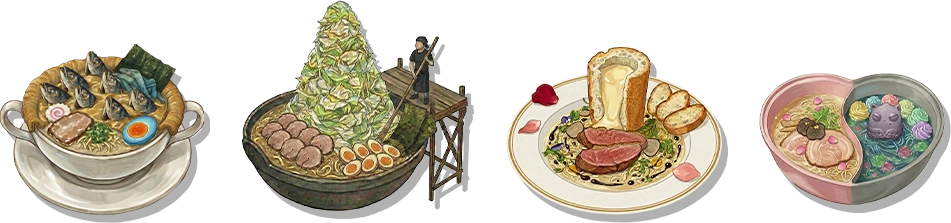 各店主のラーメン