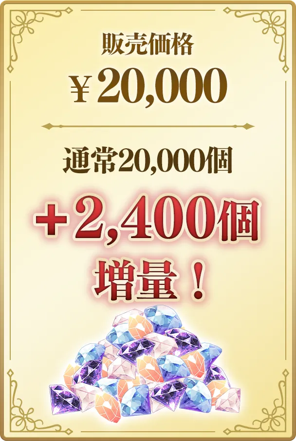 販売価格20,000円のプラン